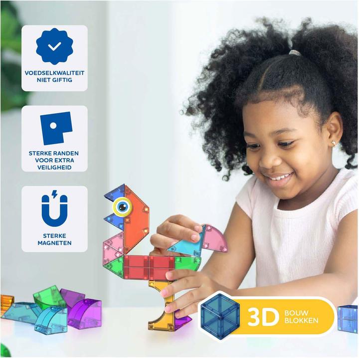 Productafbeelding Clics Cubixx Magnetisches Bauspielzeug - 85 Teile