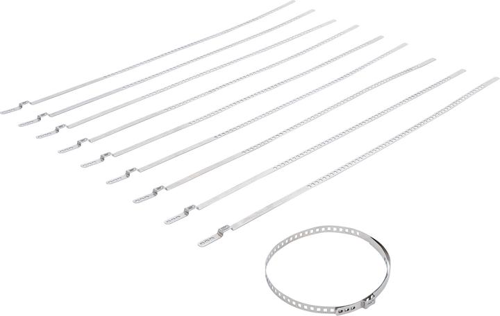 Actual product image BGS Axle Boot Clamp Set | Stainless Steel | 7 mm | 50 - 120 mm | 10 pcs. (120 mm)