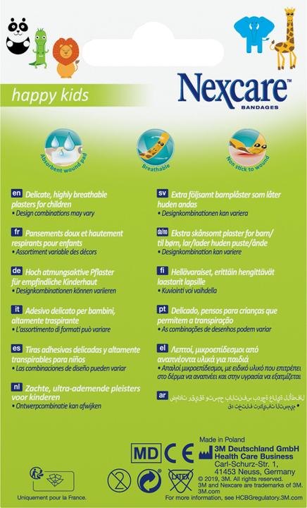 Actual product image Nexcare Happy Kids (20 x)
