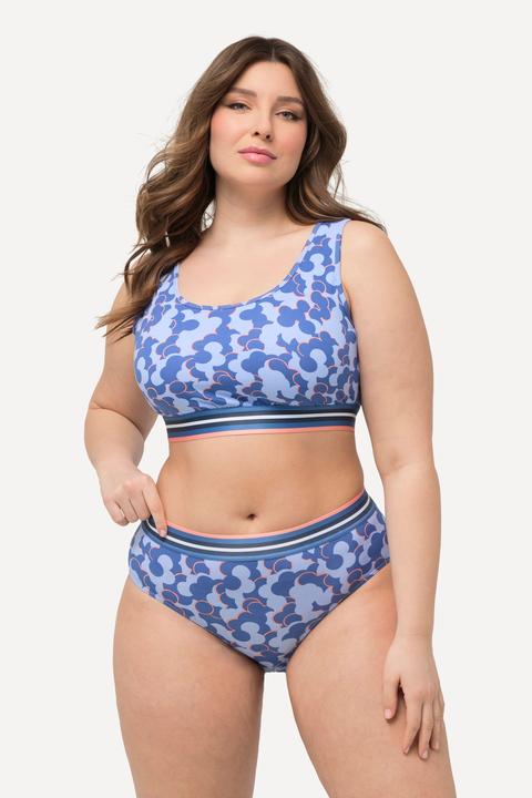 Produktbild Ulla Popken Midislips, 2er-Pack, Rippjersey, Muster/uni (60)