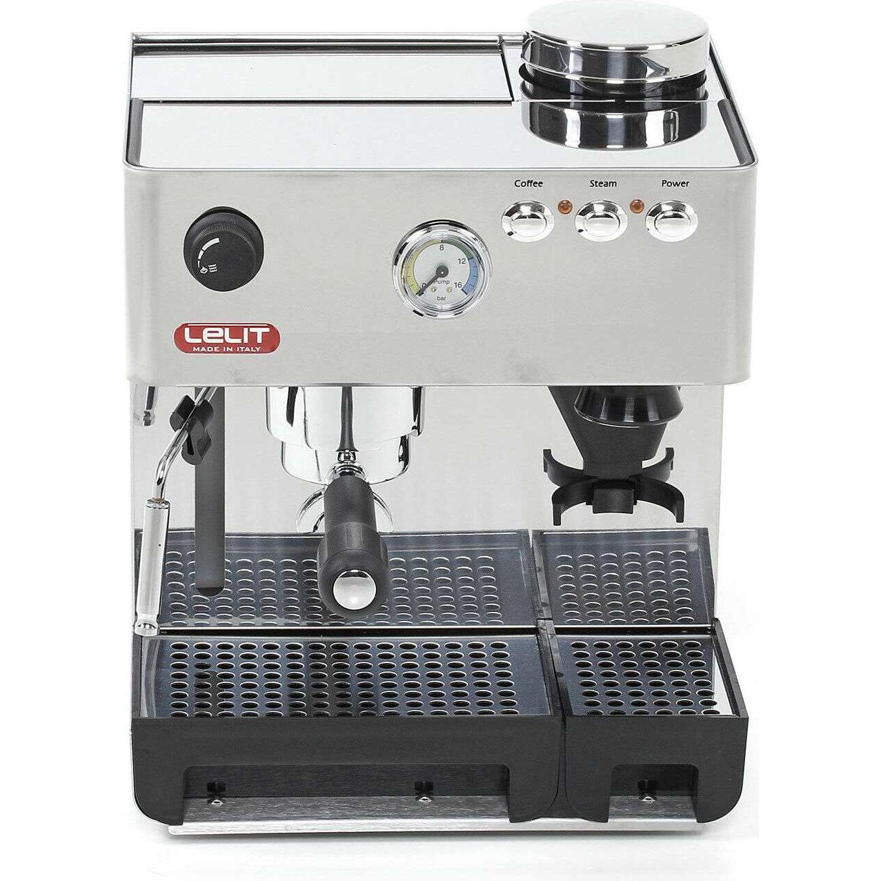 Lelit Anita, Siebträgermaschine, Silber