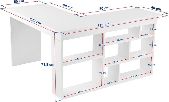 Produktbild Skye Decor Vesper Study Desk (130 x 120 x 72 cm)