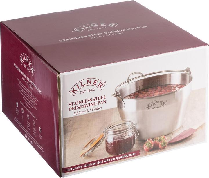 Productafbeelding Kilner 25,413 Roestvrijstalen Inmaak Jam Pan, Zilver, 34,5 x 34 x 19,5 cm (Steelpan, Roestvrij staal)