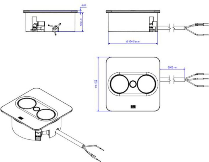 Produktbild Bachmann Multiple socket outlets
