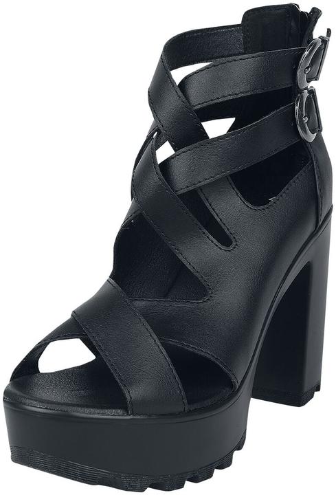Black Premium High Heels mit Riemen
