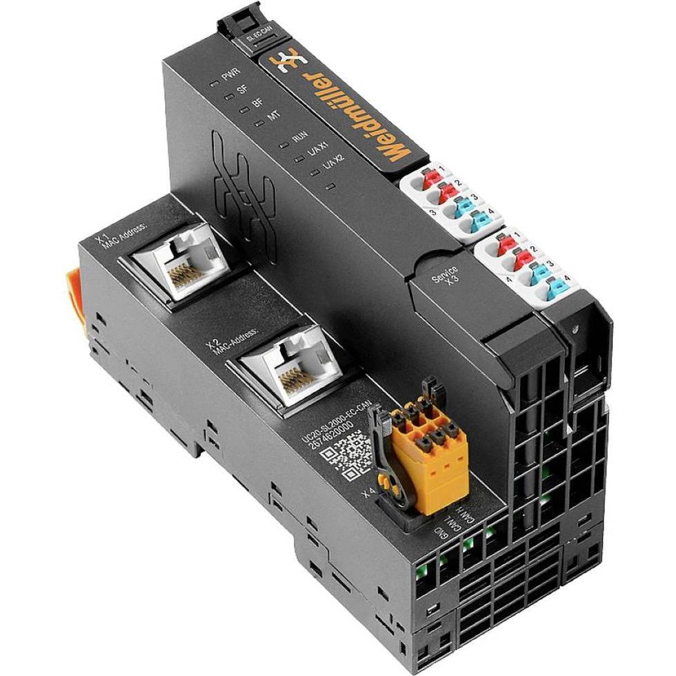 Weidmüller WEI UC20-SL2000-AC-EC-CAN Controllore di studio u-control 2000 con EtherCAT e CAN, Relais