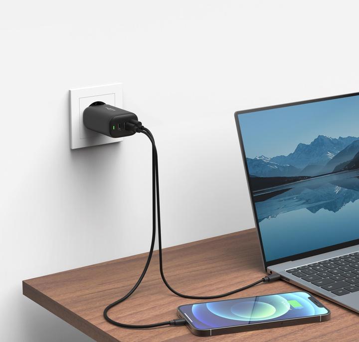 Produktbild Ansmann Ansm Home Charger HC365PD schwarz (65 W, 3 Ports)