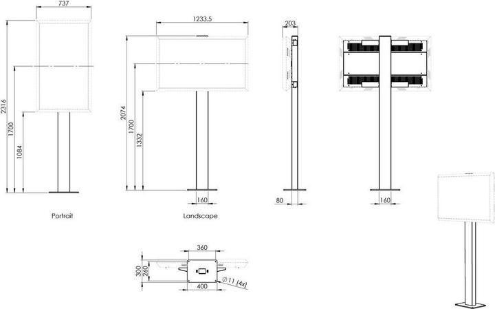 Produktbild Vogels POF 7601 (Boden)