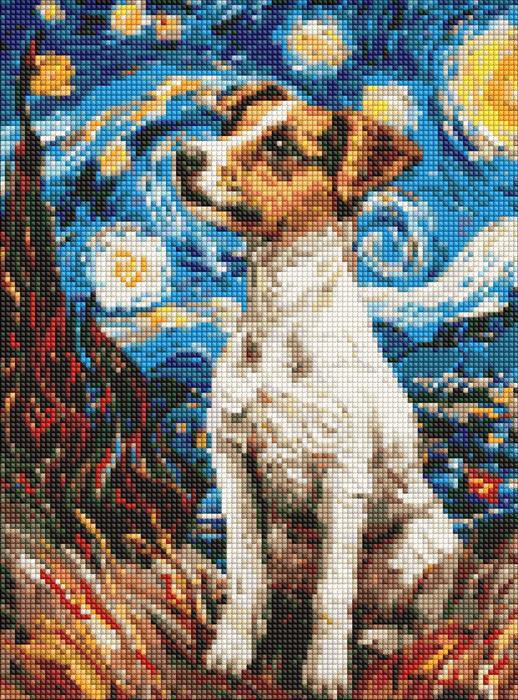 Image du produit Ideyka Diamond Painting - Charmant Jack Russell 30 x 40 cm