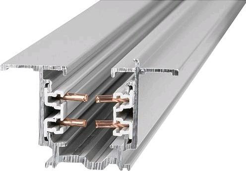 Image du produit Sylvania XTSF 42001,Rail d'alimentation encastré triphasé 2000mm gris