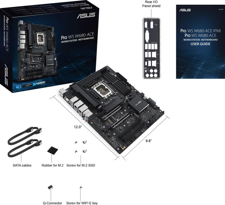 Immagine prodotto ASUS MB PRO WS W680-ACE (LGA 1700, Intel W680, ATX)