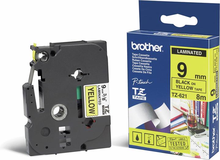 Produktbild Brother Tze-621 (0.90 cm, Gelb)