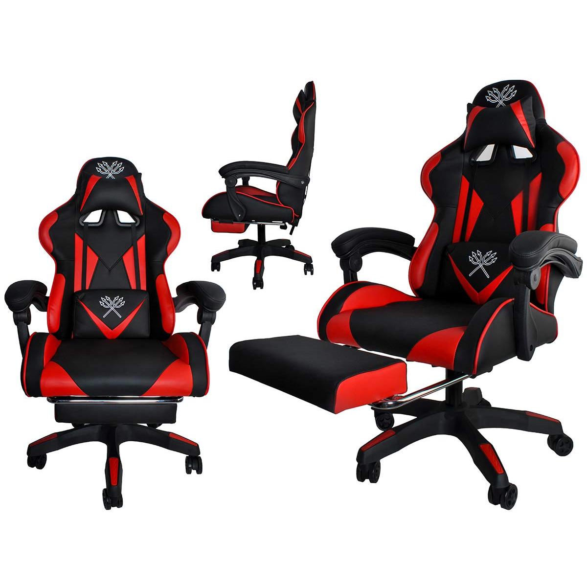 Thumbnail - MT Malatec Schreibtischstuhl 8979, Gaming Stuhl, Schwarz, Rot