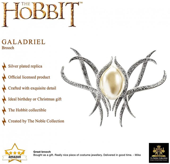 Actual product image Noble Collection The Hobbit: An Unexpected Journey Galadriel's Brooch