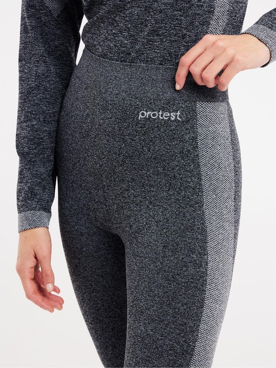 Produktbild Protest Damen Thermoleggings PRTNORIS Elastischer Stoff Dark Grey Melee XS/S (S)
