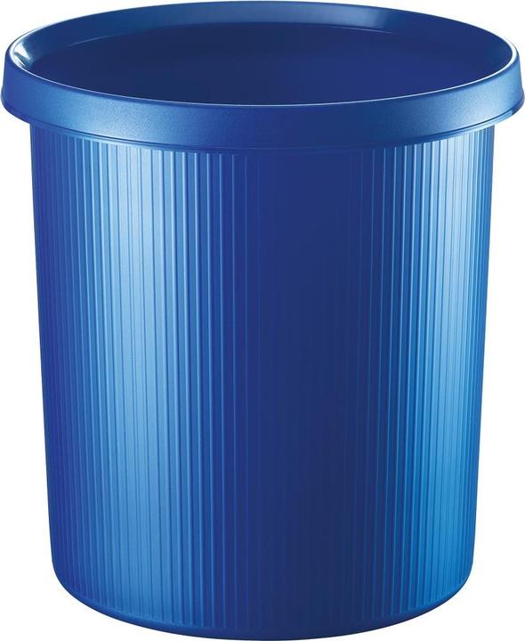 Productafbeelding Helit Plastic prullenmand met gestreept ontwerp (18 l)