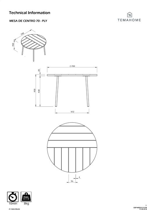 Image du produit Temahome Ply (70 x 70 x 45 cm)