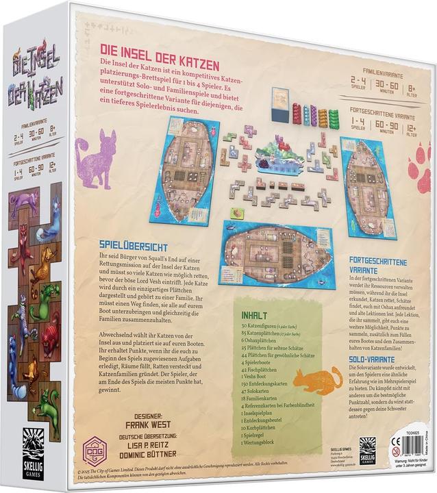 Produktbild Skellig Games Die Insel der Katzen (Deutsch, 1 - 4 Spieler)