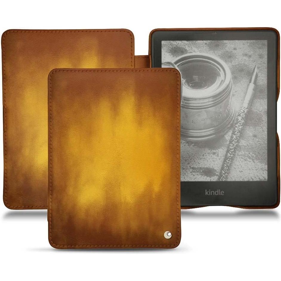 Noreve Lederschutzhülle horizontal (Kindle Papewhite (2021)), Tablet Hülle, Gold