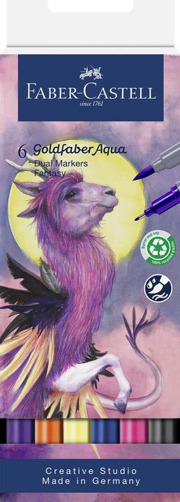 Immagine prodotto Faber-Castell Goldfaber Aqua Dual Marker Fantasy 6x (6x)