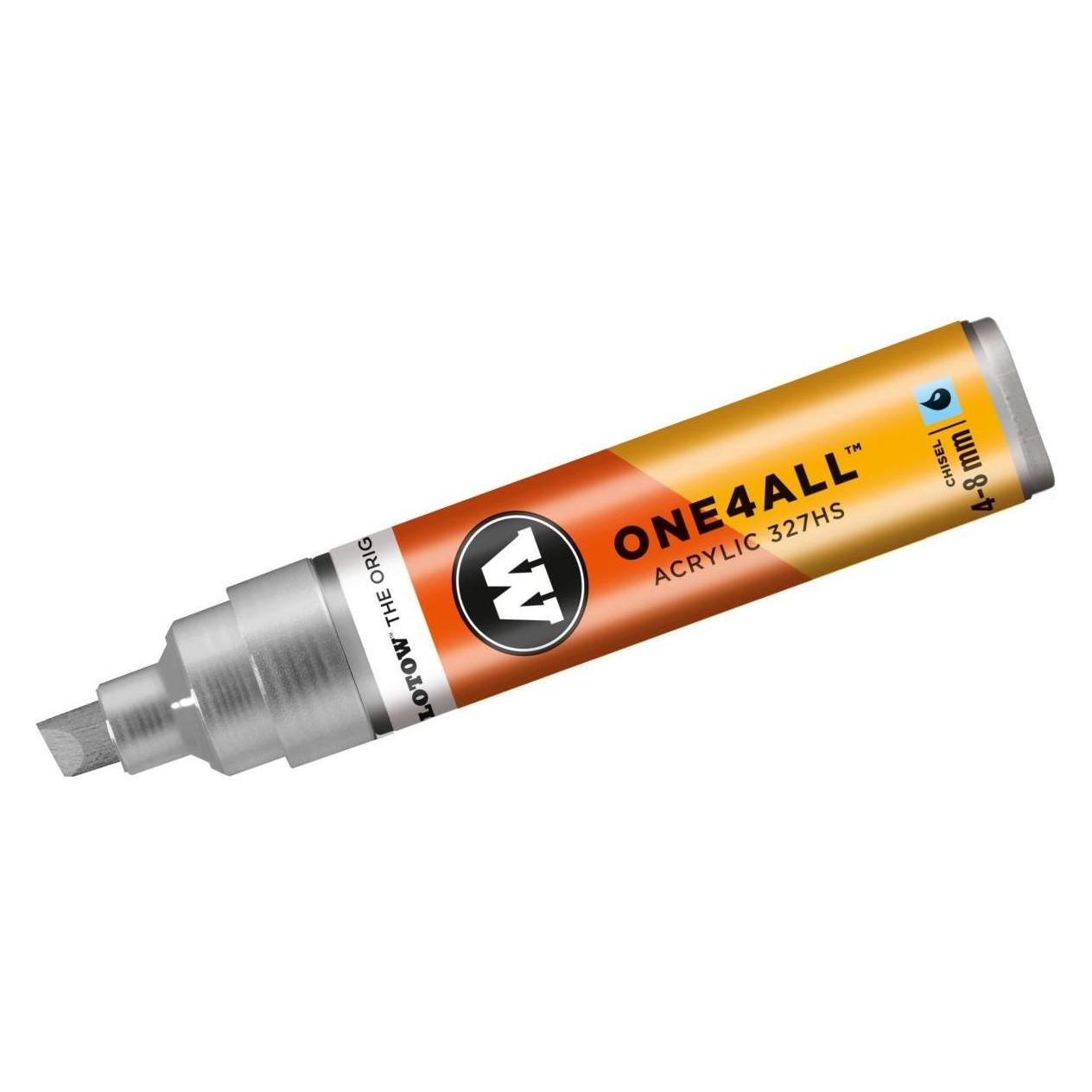 Molotow, Marker, Permanent Marker ONE4ALL 327 Hs Navulbaar 4-8 Mm Metallic Zilver (1 x)