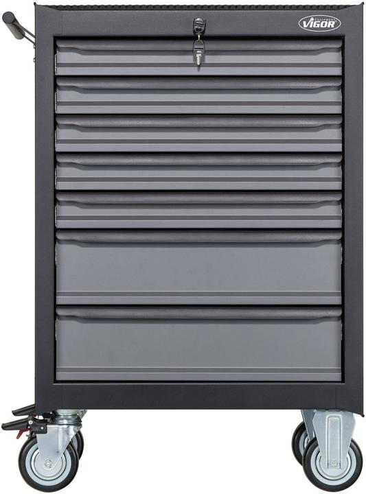 Actual product image Vigor Workshop trolley with set ""Black Edition II"" V2712N Overall length: 677 mm No. of tools: (228 x)