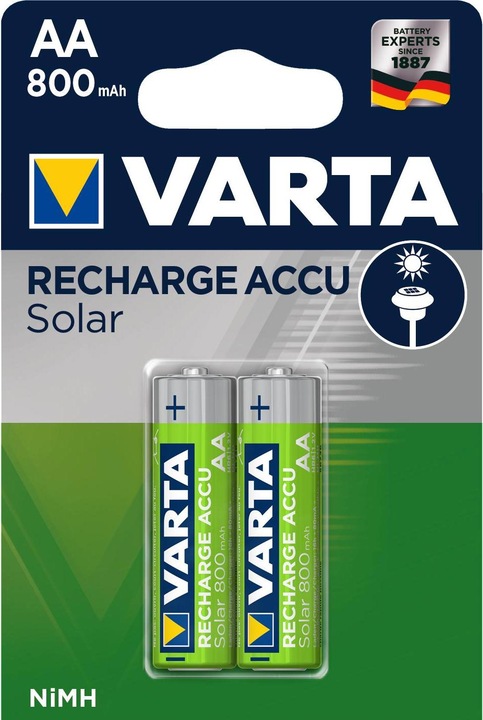 Image du produit Varta Recharger Accu Solar (2 pcs, AA, 800 mAh)