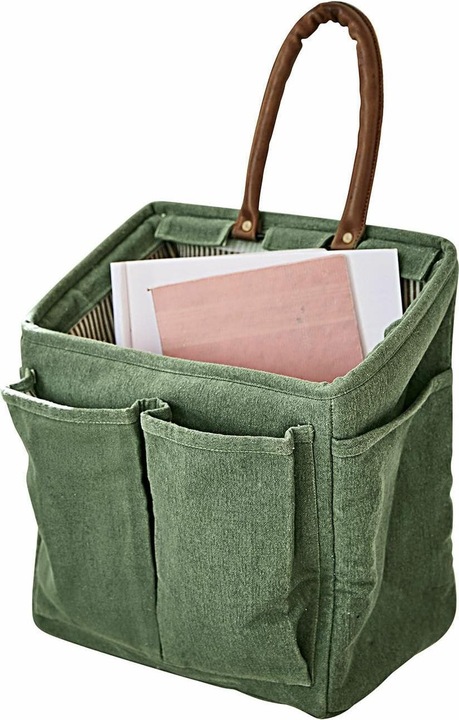 Actual product image Loberon Organiser Cranberra green/brown (30 x 30 x 20 cm)