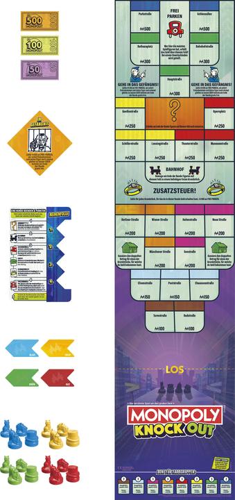 Produktbild Monopoly Knockout (Deutsch, 2 - 8 Spieler)