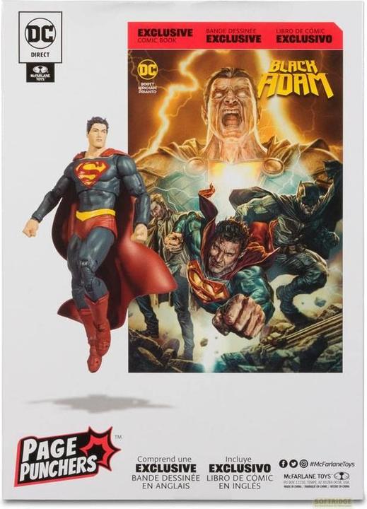 Actual product image McFarlane AF DC Comics Page Punch Superman 17cm
