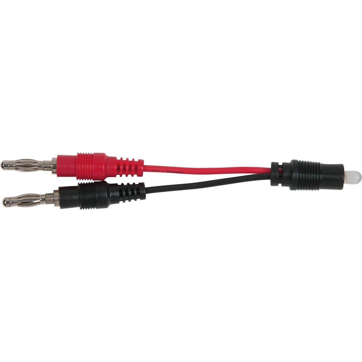 KS Tools, Messleitung, Polaritätsprüfer mit 4,0mm Bananenstecker-Anschluss und Duo-LED
