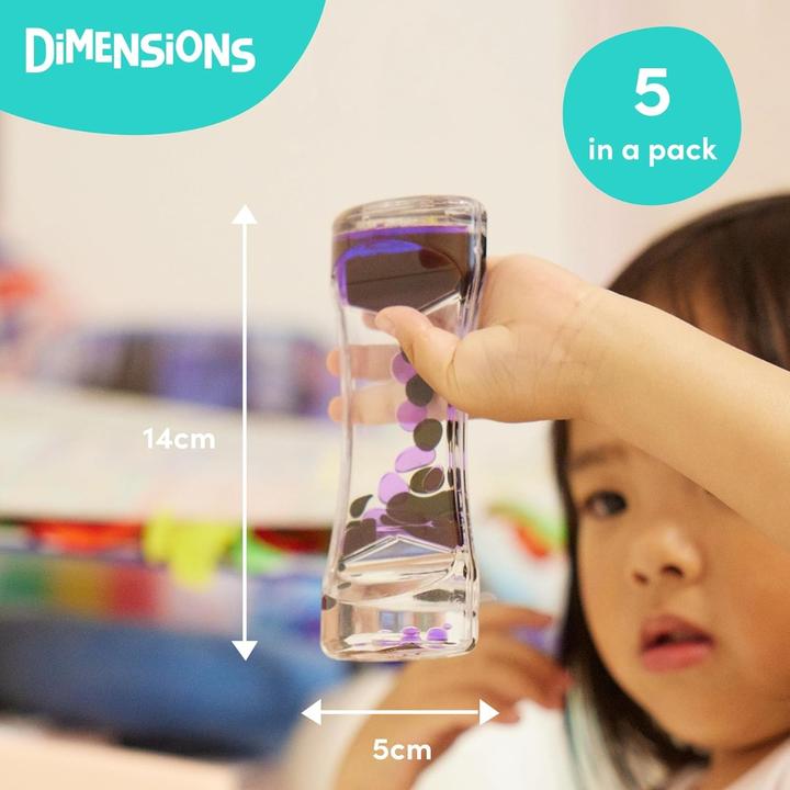 Actual product image The twiddlers Liquid hourglass toy