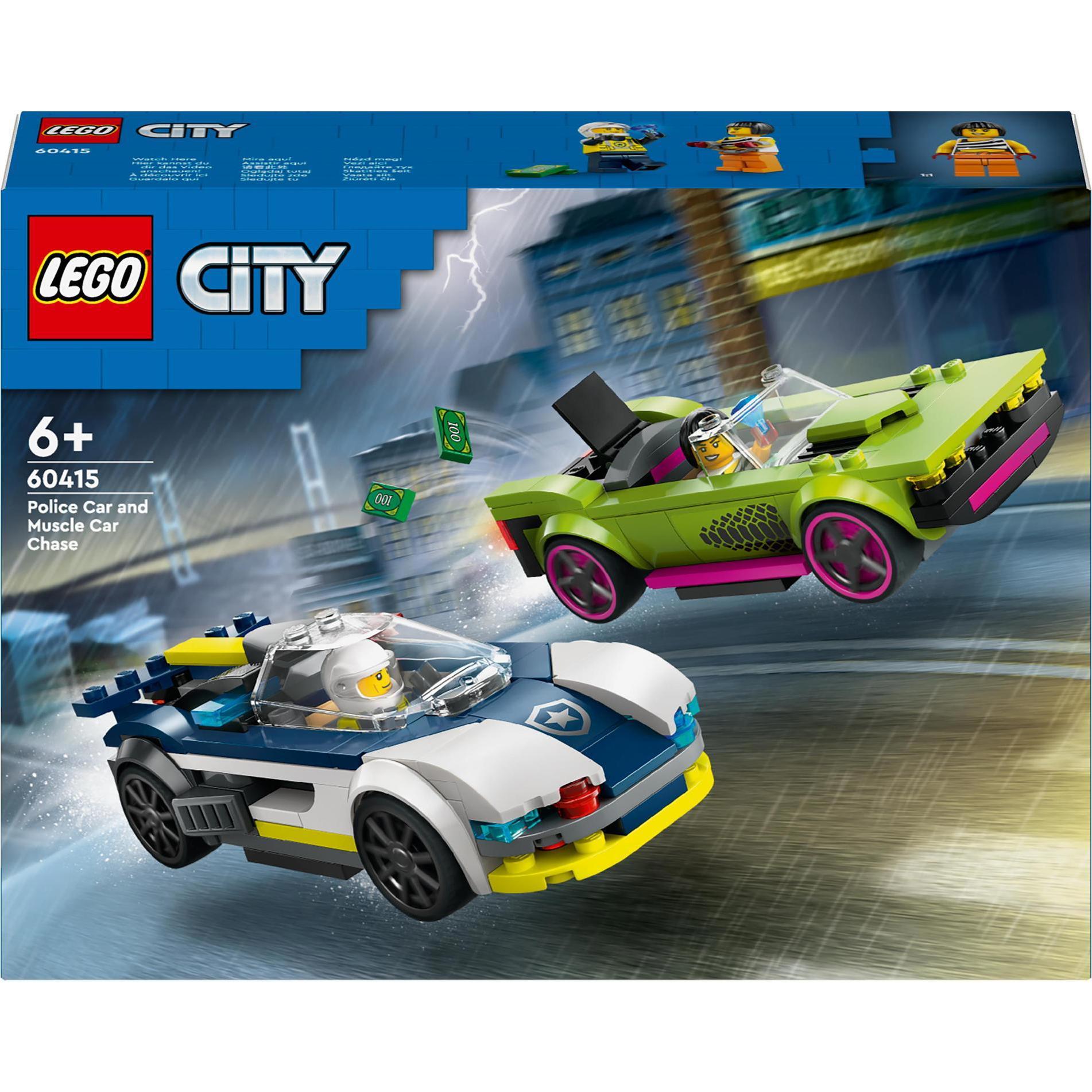 LEGO Verfolgungsjagd mit Polizeiauto und Muscle Car (60415, LEGO City)