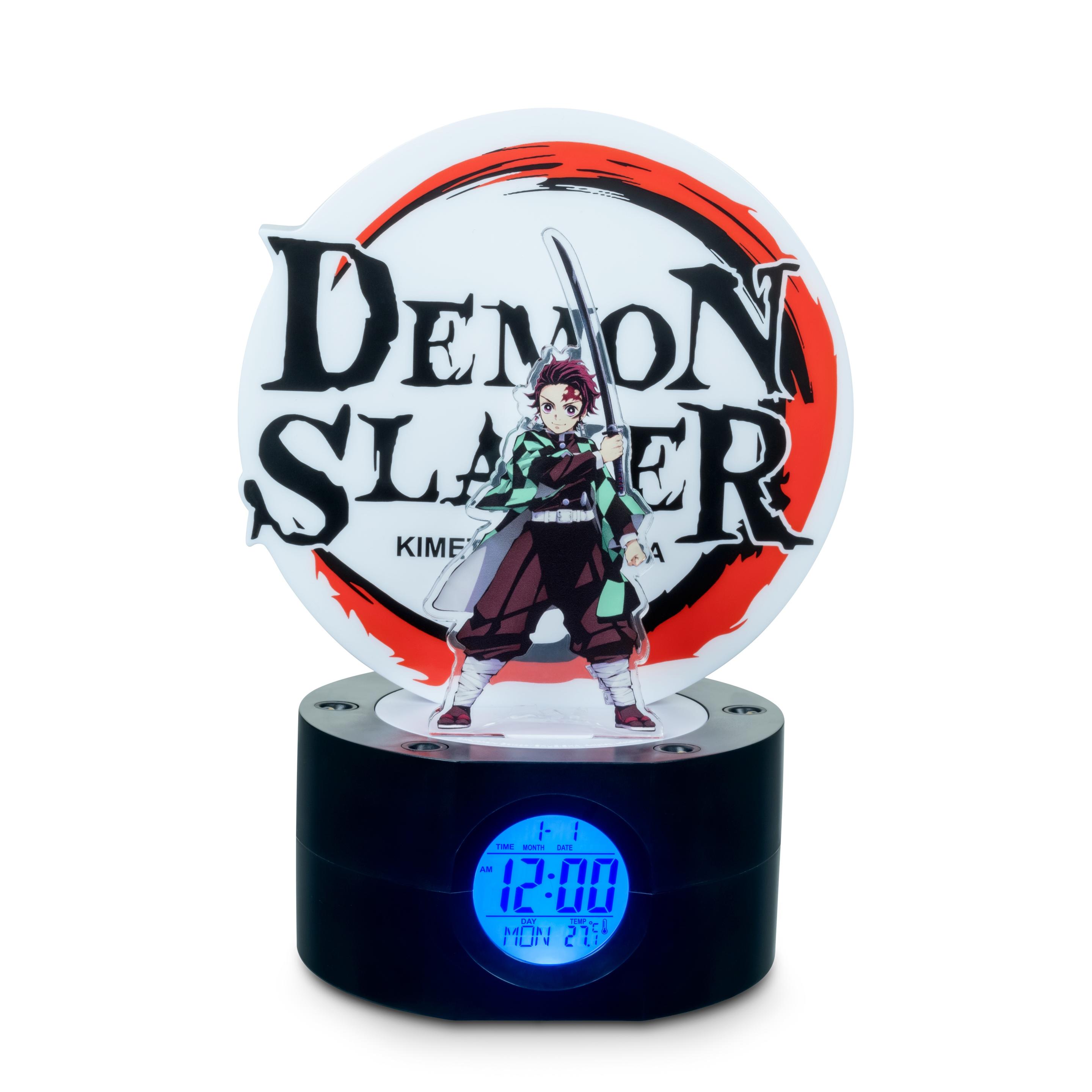 Teknofun, Sveglia, DEMON SLAYER - Tanjiro - Réveil Lumineux LED - 22 cm