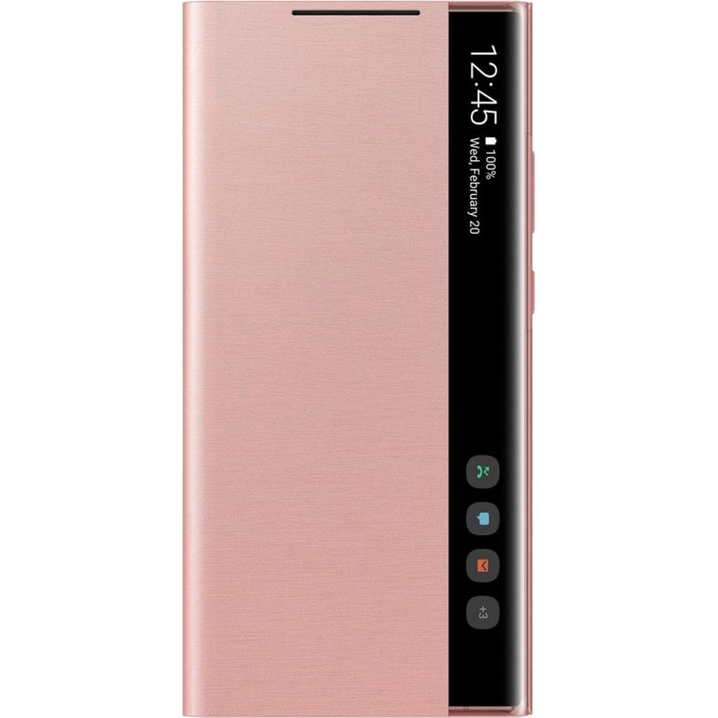 Samsung Smart Clear View Cover (Samsung Galaxy Note 20 Ultra), Smartphone Hülle, Bronze