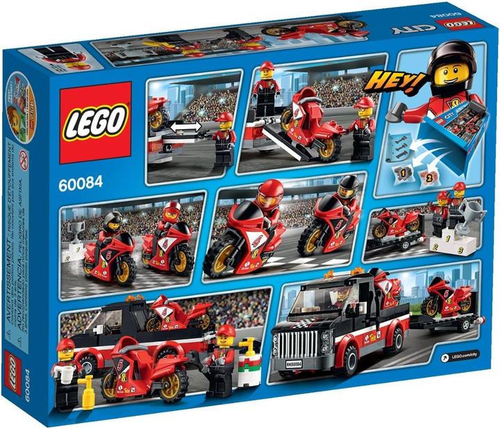 Produktbild LEGO Rennmotorrad Transporter (60084, LEGO City)