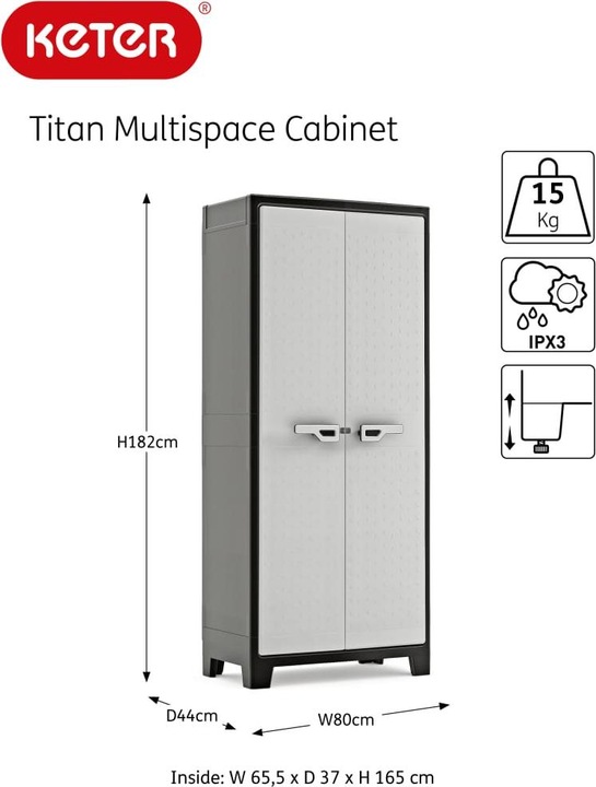 Image du produit Keter Armoire (80 x 44 x 182 cm)