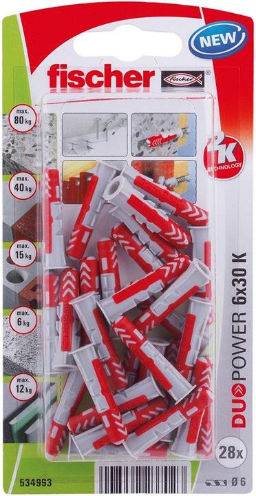 Produktbild Fischer DuoPower 10x80 K (4 Stk.)