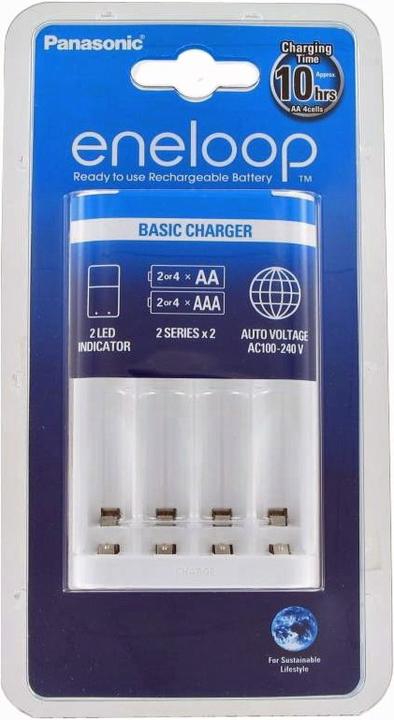 Actual product image Panasonic Ladegerät BQ-CC18 für 2-4 AA/AAA Zellen Timer gesteuert und ACCUCELL Accubox (Device specific, Chargers without battery)
