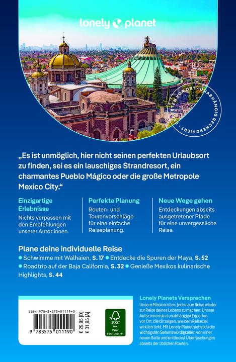 Produktbild Reiseführer Mexiko (Deutsch, Anna Kaminski, Joel Balsam, John Hecht, Kate Armstrong, Nellie Huang, Phillip Tang, Ray Bartlett, Regis St. Louis, 2024)