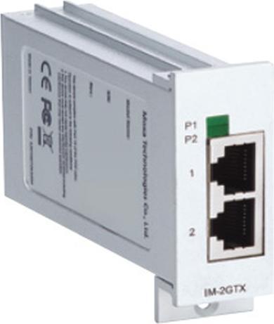 Image du produit Moxa IM-2GTX - Gigabit Ethernet - 10,100,1000 Mbit/s - 1000BASE-T,100BASE-TX,10BASE-T (Ethernet, RJ45 (2x))