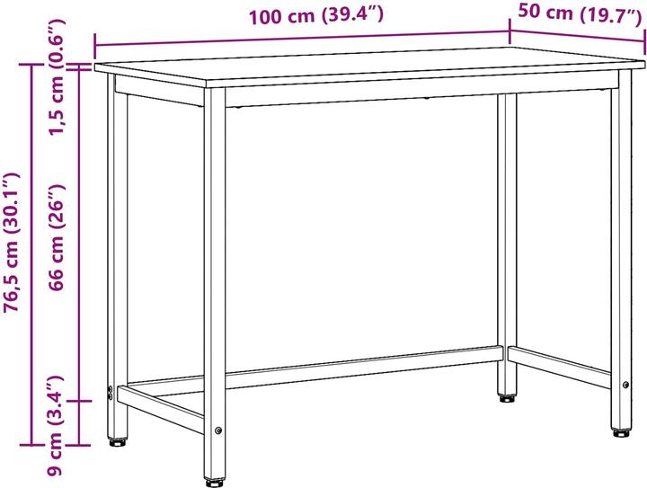 Produktbild vidaXL Holztisch