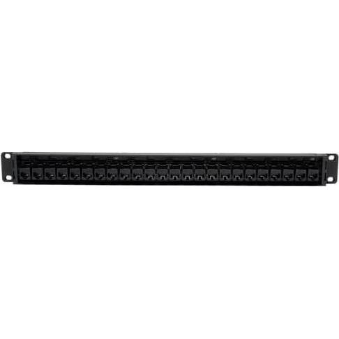 Thumbnail - Eaton 24-Port 1U Rack-Mount Cat6/Cat5 Feedthrough Patch Panel RJ45 Ethernet TAA, Server Zubehör, Schwarz