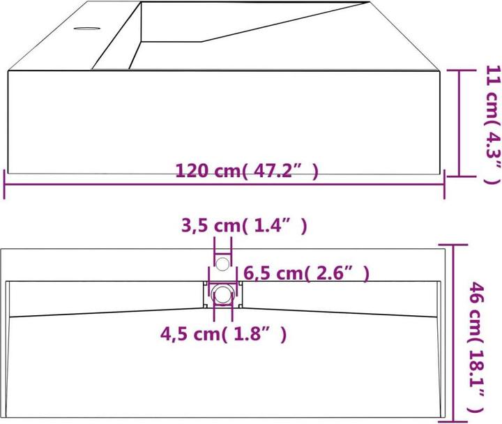 Produktbild VidaXL Leta (460 mm, 1200 mm)