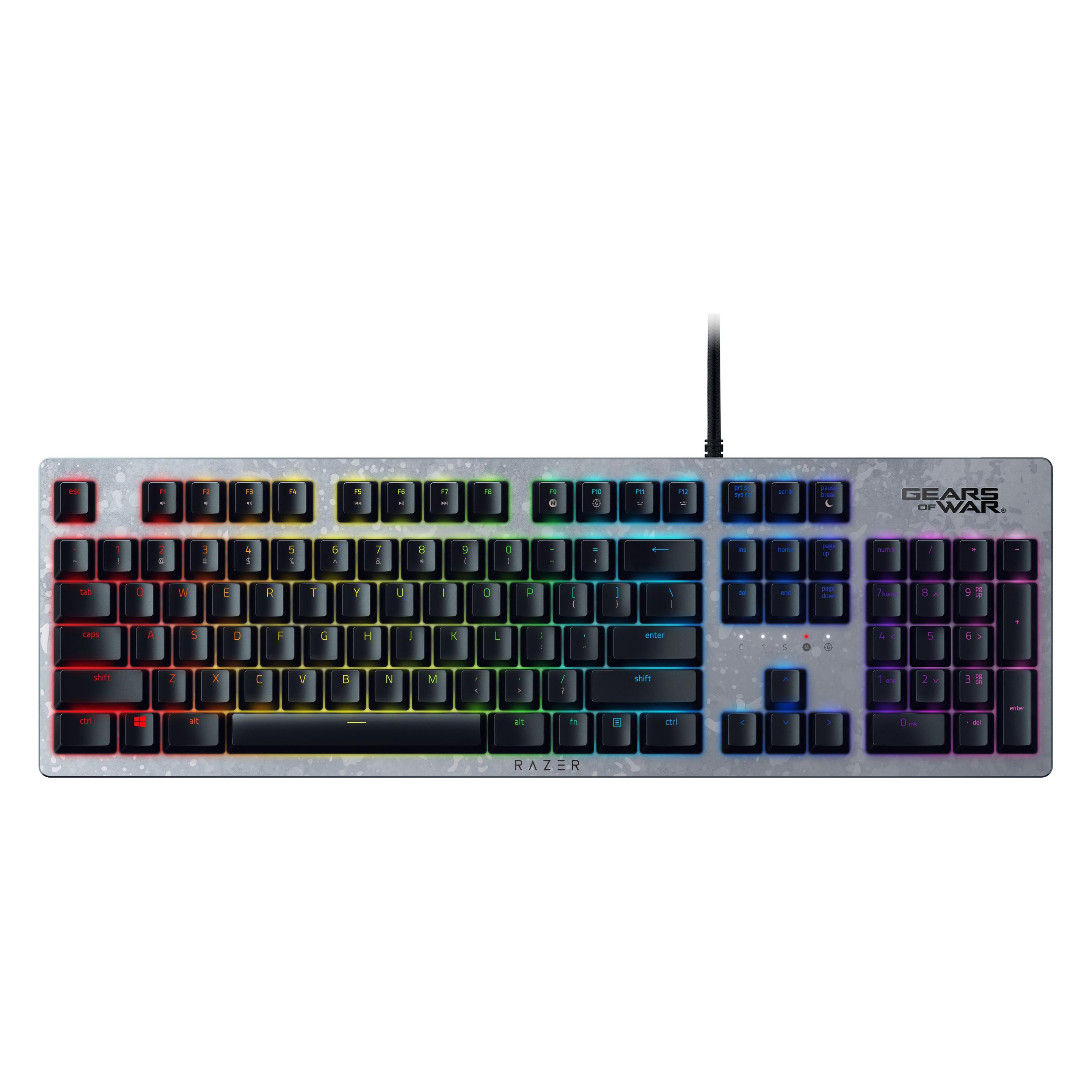 Razer Huntsman Gears of War 5 Edition (US, Kabelgebunden), Tastatur, Grau