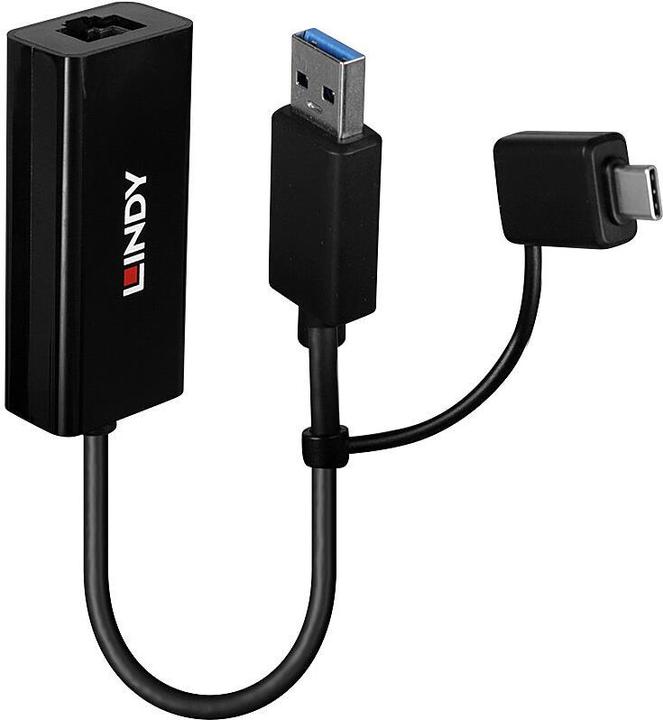 Produktbild Lindy USB 3.2 Gen 1 Gigabit (USB, RJ45 Gigabit Ethernet (1x))