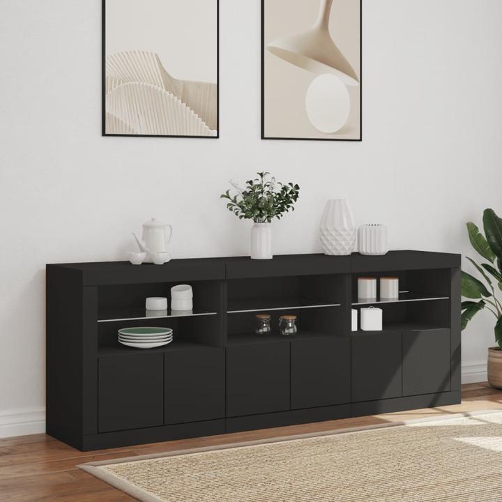 Image du produit vidaXL Sideboard mit LED-Leuchten (181.50 x 37 x 67 cm)