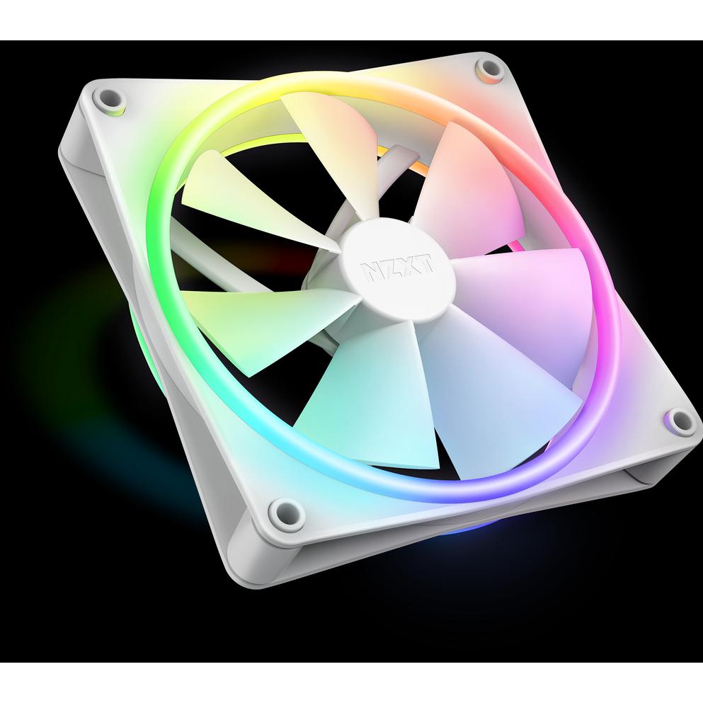 NZXT F140 RGB Duo (140 mm, 1 x), PC Lüfter, Weiss