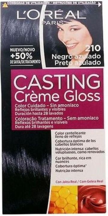 Actual product image L'Oréal Paris CASTING CREME GLOSS #210-negro azulado (210 negro azulado)
