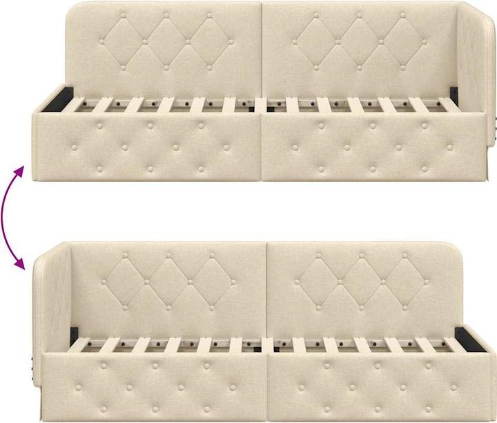 Produktbild vidaXL Eckbettgestell (80 x 200 cm)